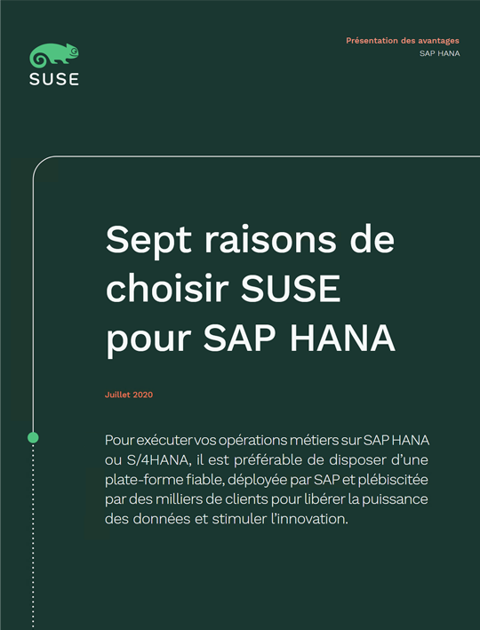 Sept raisons de choisir SUSE pour SAP HANA