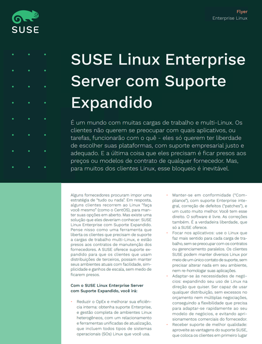 SUSE Linux Enterprise Server com Suporte Expandido