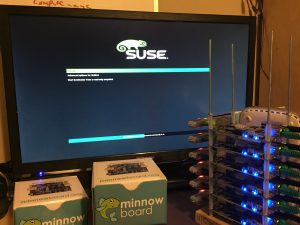 Minnowboard Max HPC Cluster running SUSE Linux Enterprise Server 12
