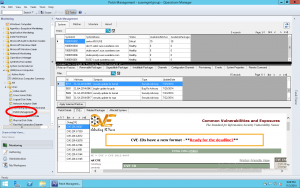 Screenshot from System Center