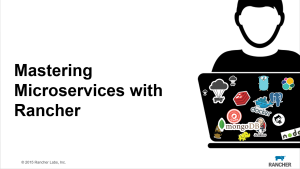 mastering microservices with
rancher