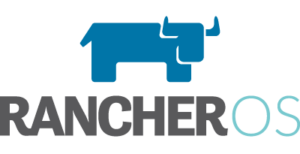 Rancher OS Logo with Black Background