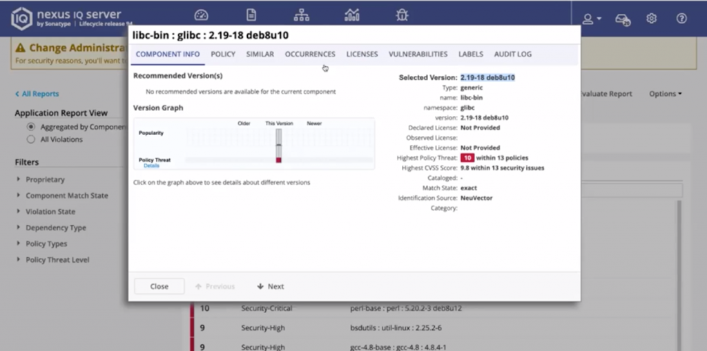 NeuVector Integrates with Sonatype Nexus Lifecycle to Secure Container..