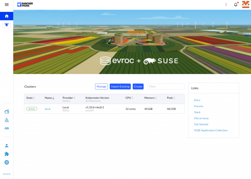 Rancher Prime on Evroc